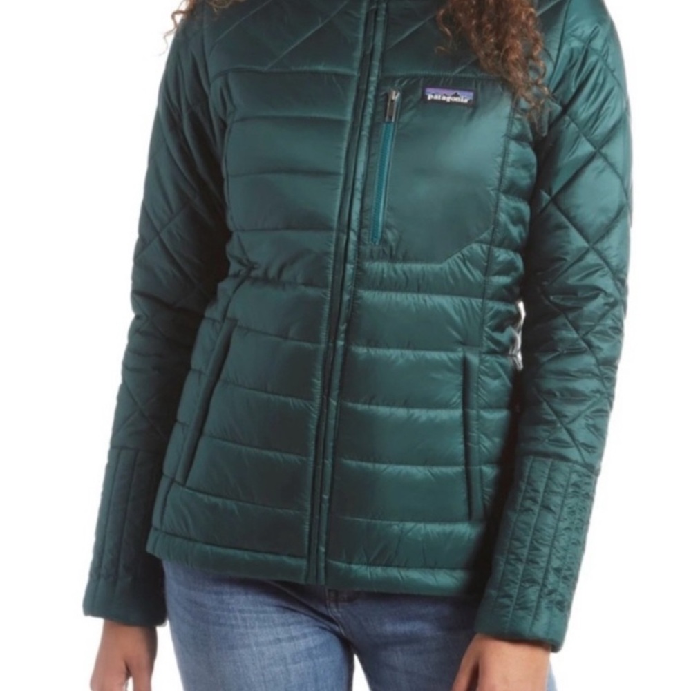 Patagonia Women's Radalie Green Puffer Jacket - Picture 3 of 3